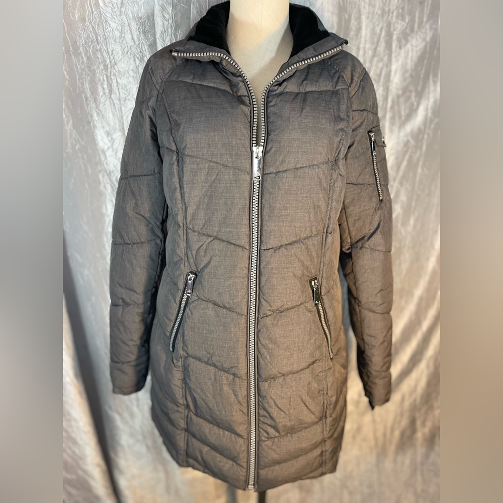 Hfx Performance Winter Long Puffer Jacket With Fa… - image 7